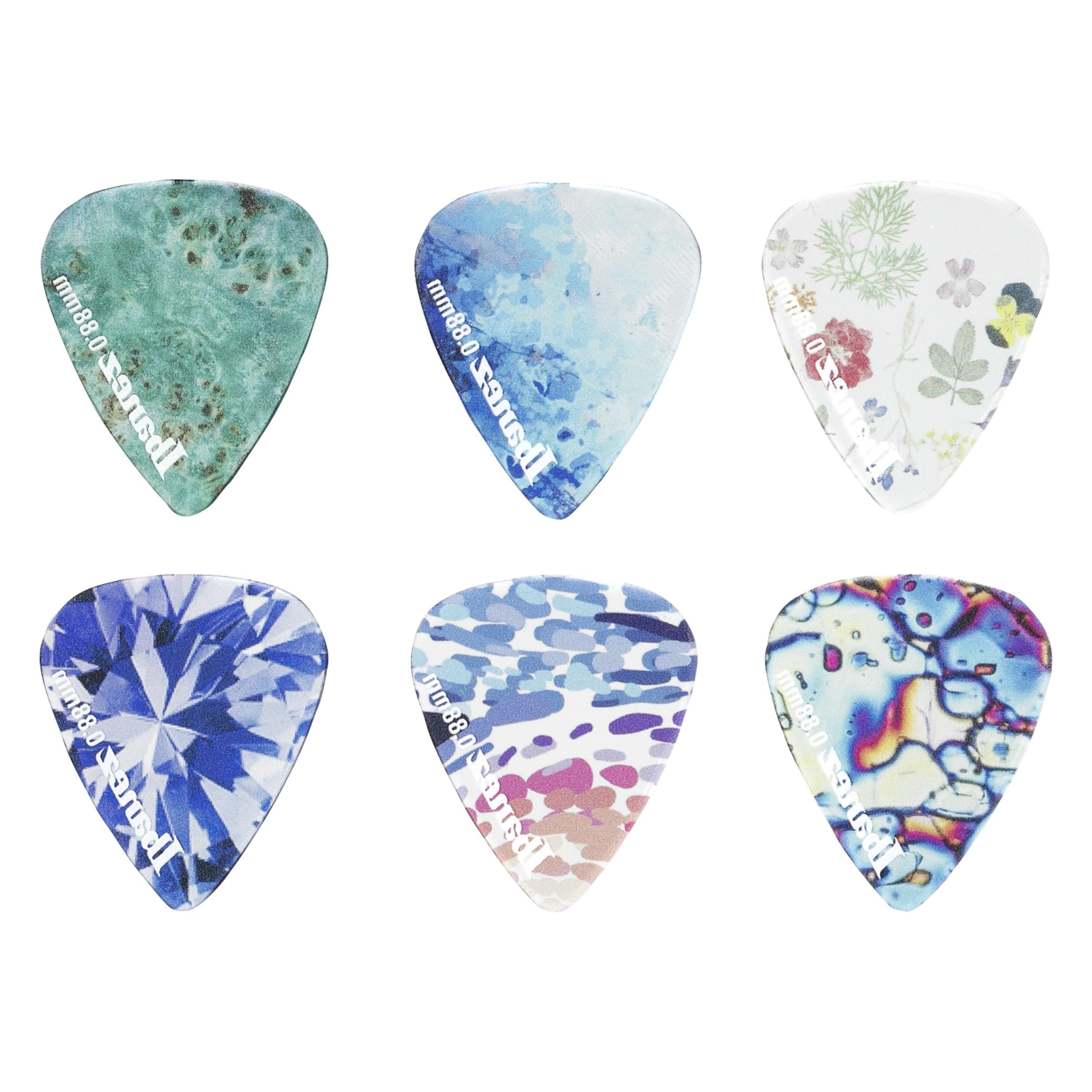 Ibanez PCP14MH-C1 Kaleido Short Teardrop Guitar Pick Medium Heavy 0.88mm (6-Pack) - Zestaw kostek