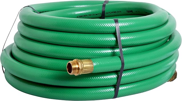 Underhill UltraMax Commercial Garden Water Hose 50 ft, Lightweight, Flexible, Anti-Kink, Non-Conductive, 800 psi, H10-050G, 1 Inch x 50 ft, Green