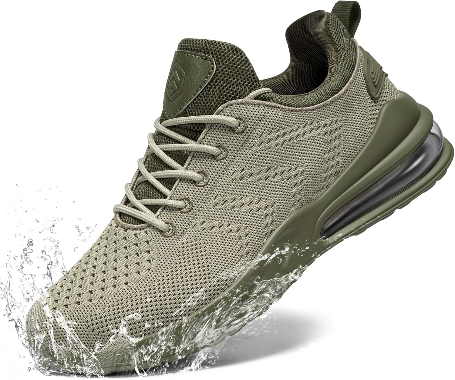 LARNMERN Men Non Slip Work Sneakers Water Resistant Food Service Zapatos Trabajo Antideslizantes Walking Shoes Waterproof Shoes Slip-on