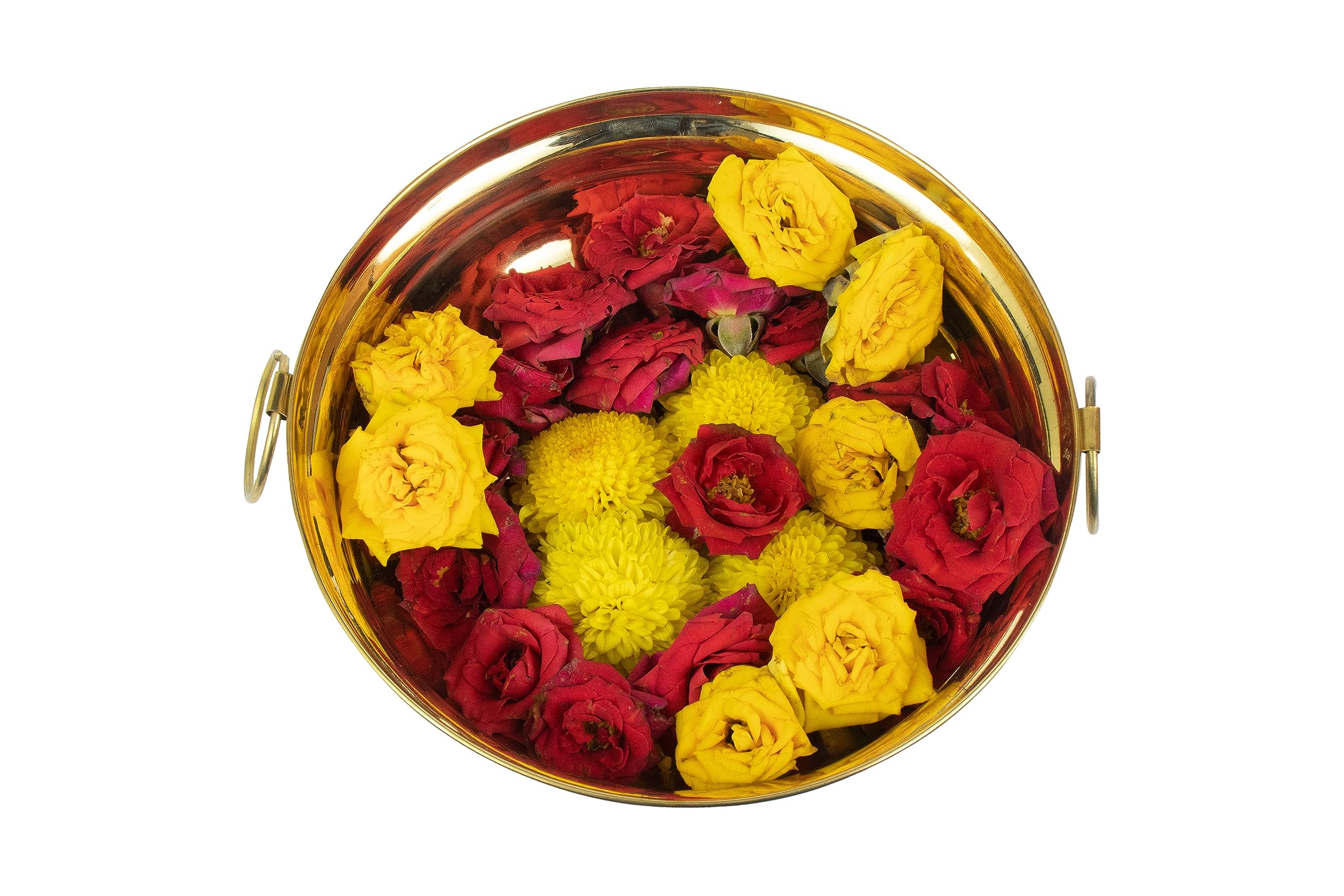 Putrika Brass Urli Decorative Bowl Vessel, Home Decor Festive Gift Item (with Hook 18 Cm) 3