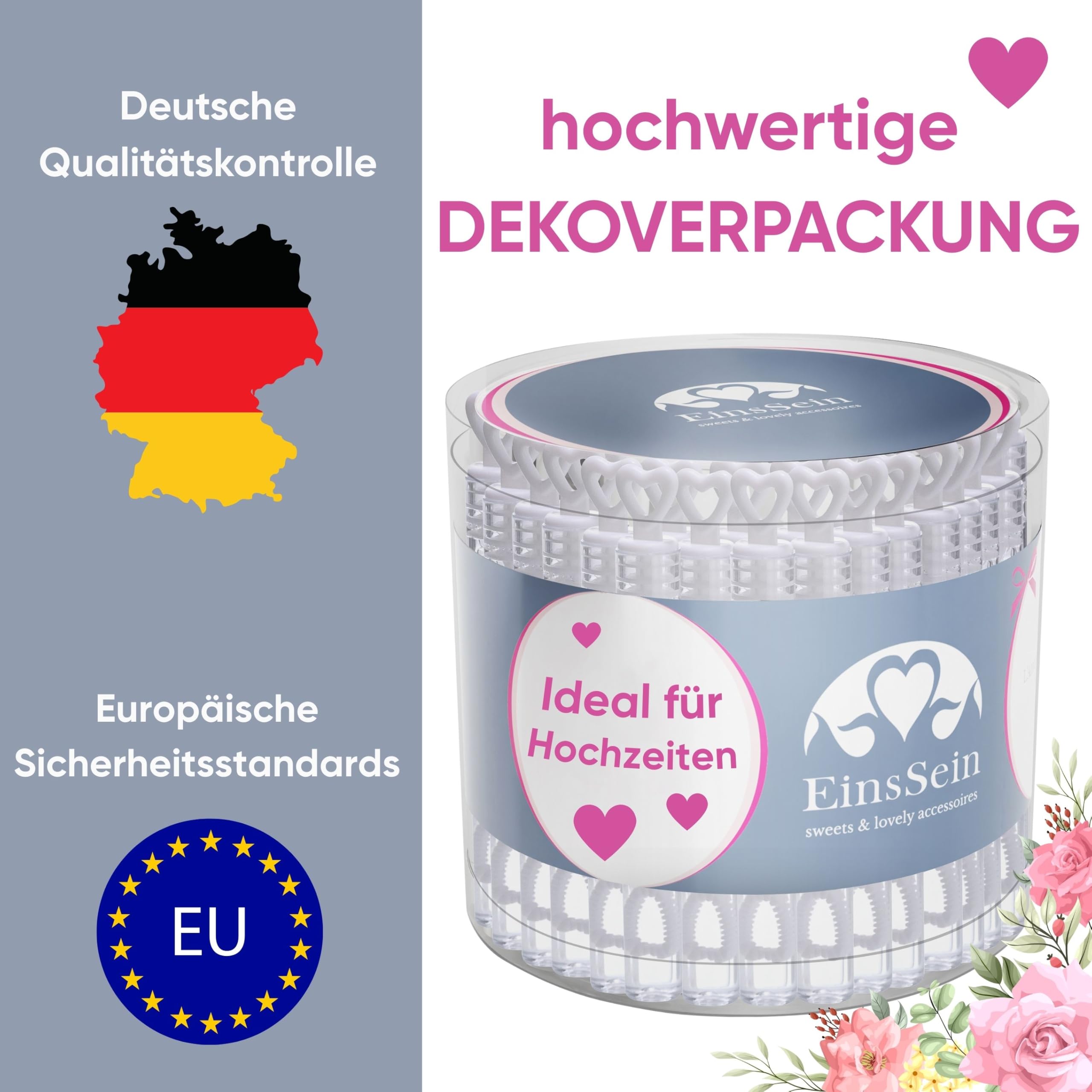 48 Bulles De Savon Mariage Personnalisées EinsSein - Cadeaux Invités Coeur Blanc Pour Cérémonie Romantique