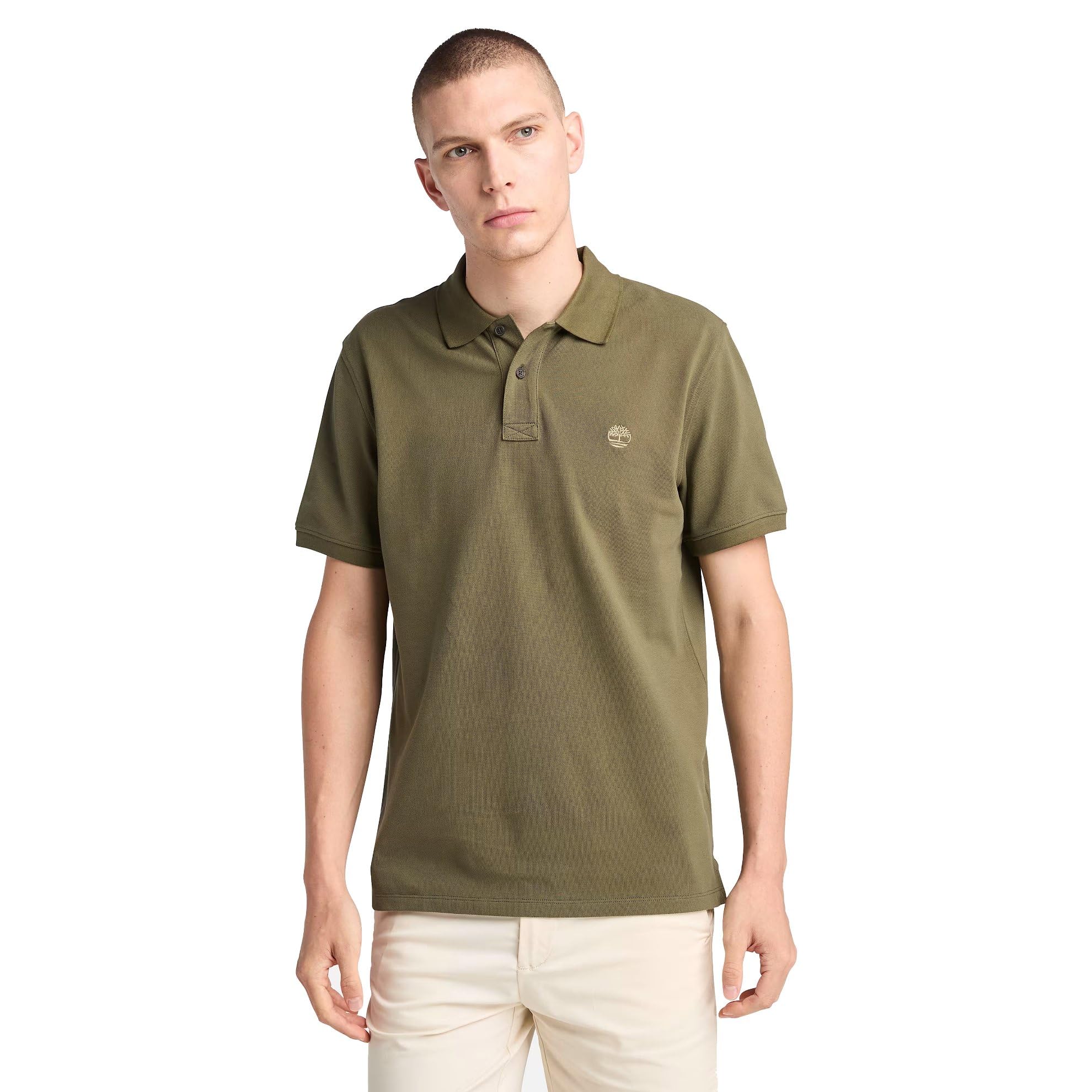 Timberland Tfo SS Millers River Pique Polo (Reg) Camicia Uomo (Pacco da 1)