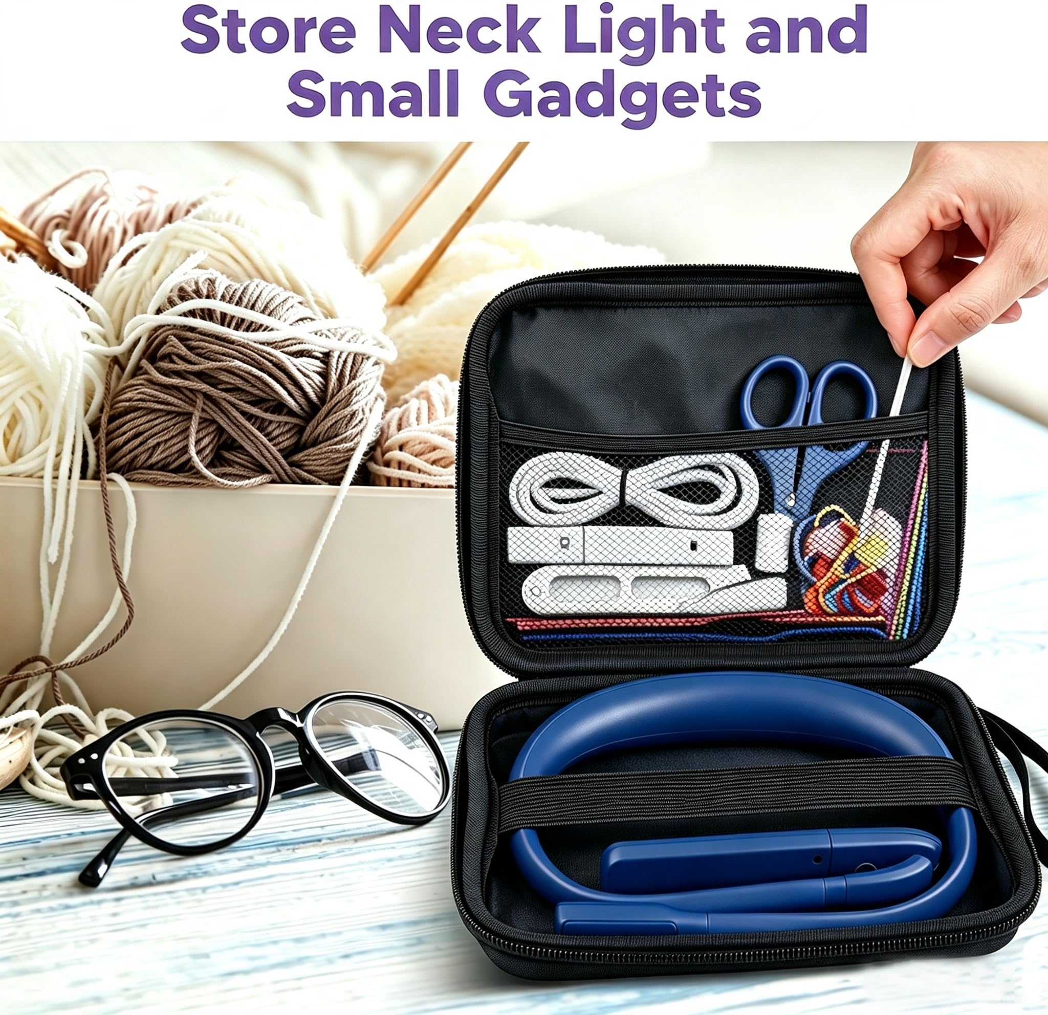 Luz Lectura Libros Cama Lampara - Lampara de Lectura Recargable 3 Colores Protección Ocular Luz Lectura Cuello Flexibles, Lámpara para Leer, Tejer, Coser, Acampar, Regalos para Hombre Mujer Lectores