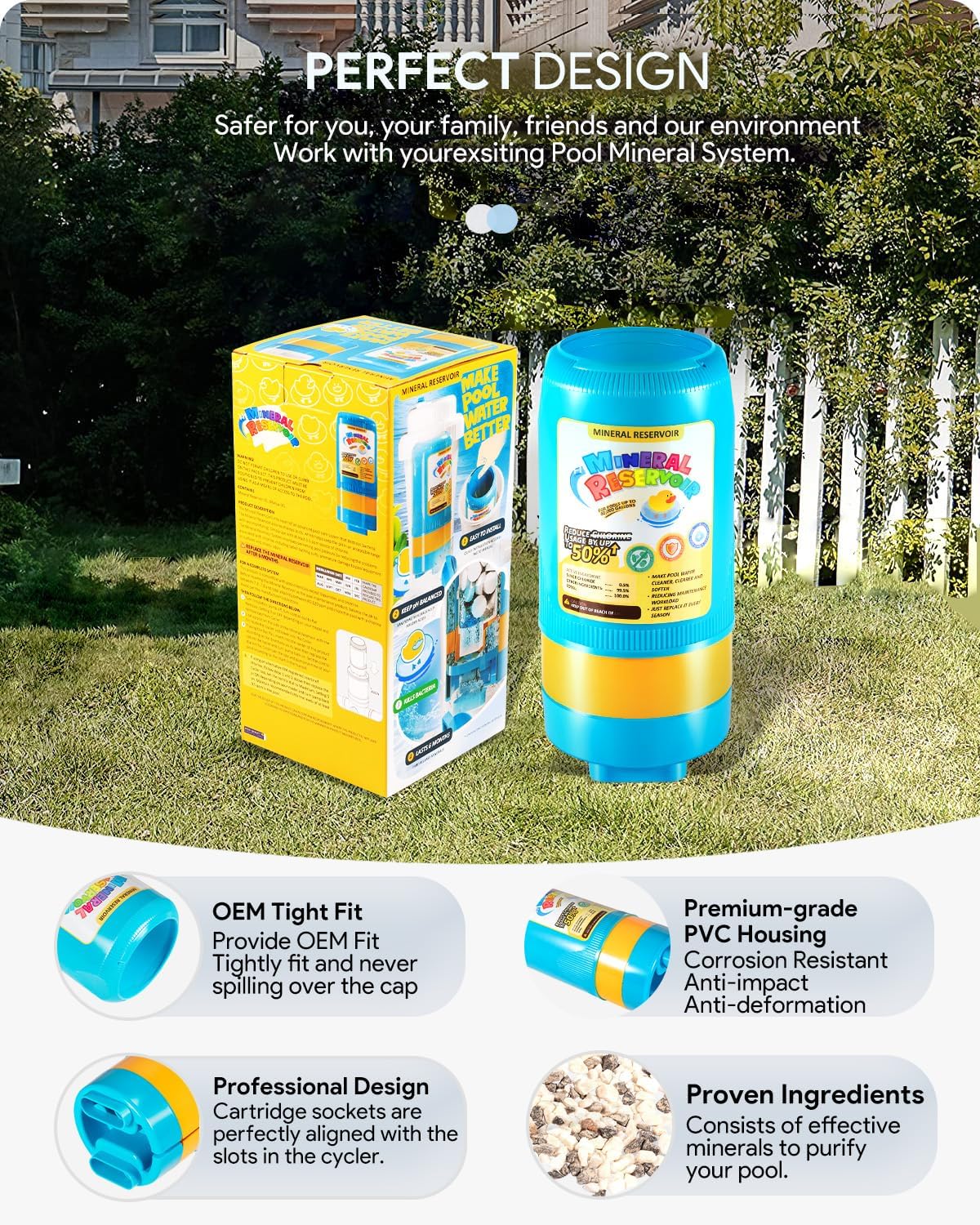 5400 Mineral Reservoir for Pool Model 5400 Cycler System, 5400 Mineral Cartridge Pack for Pools up to 40,000 gallons