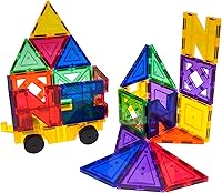 Vista 16 de PicassoTiles® PT82 Juego de Creatividad de Ladrillos Magnéticos Transparentes de Construcción 3D - ¡Creatividad Más Allá de la Imaginación!