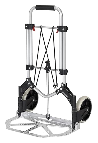 Miniatura 2 de Vestil FHC-250 Carretilla de mano plegable de aluminio con asa de bucle, capacidad de carga de 250 libras, 40-12 pulgadas de alto x 17 pulgadas de