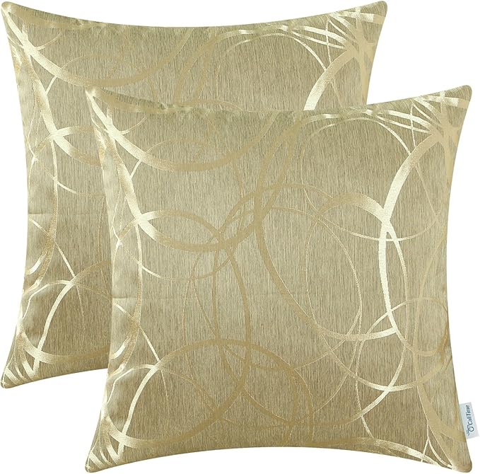 CaliTime Cushion Covers Cushion Cover Pack of 2 Bowls for Couch Sofa