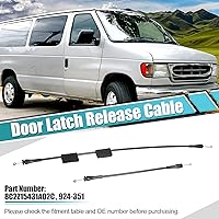 Vista 2 de X AUTOHAUX Cable de liberación del pestillo de la puerta de carga del lado derecho trasero para Ford E-150 E-250 E-350 E-450 E-550 Econoline Super