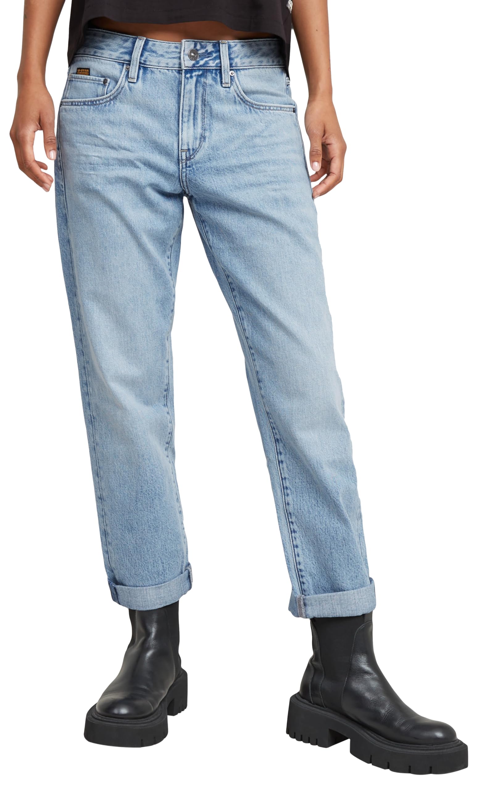 G-STAR Women's Kate Boyfriend Jeans, Blue (Sun Faded Blue Cape D15264-D932-H110), 32W / 30L