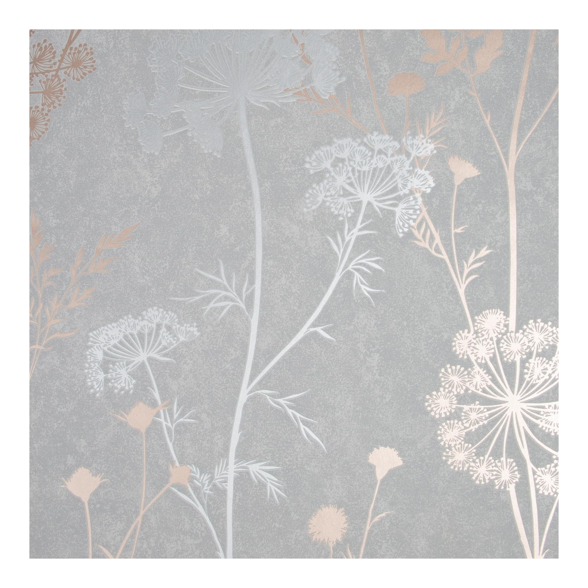 Superfresco Cow Parsley Floral Wallpaper | Grey Floral | Paste the Paper | Eco Friendly