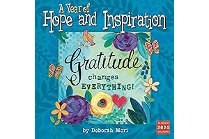 A Year of Hope and Inspiration 2024 Wall Calendar