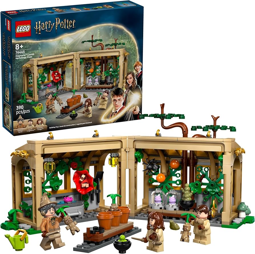 LEGO Harry Potter Hogwarts Castle: Herbology Class Kids Toy - Building and Learning Toy for Pretend Play - Harry Potter Collectible for Boys and Girls, Ages 8+ - Birthday Gift Idea - 76445