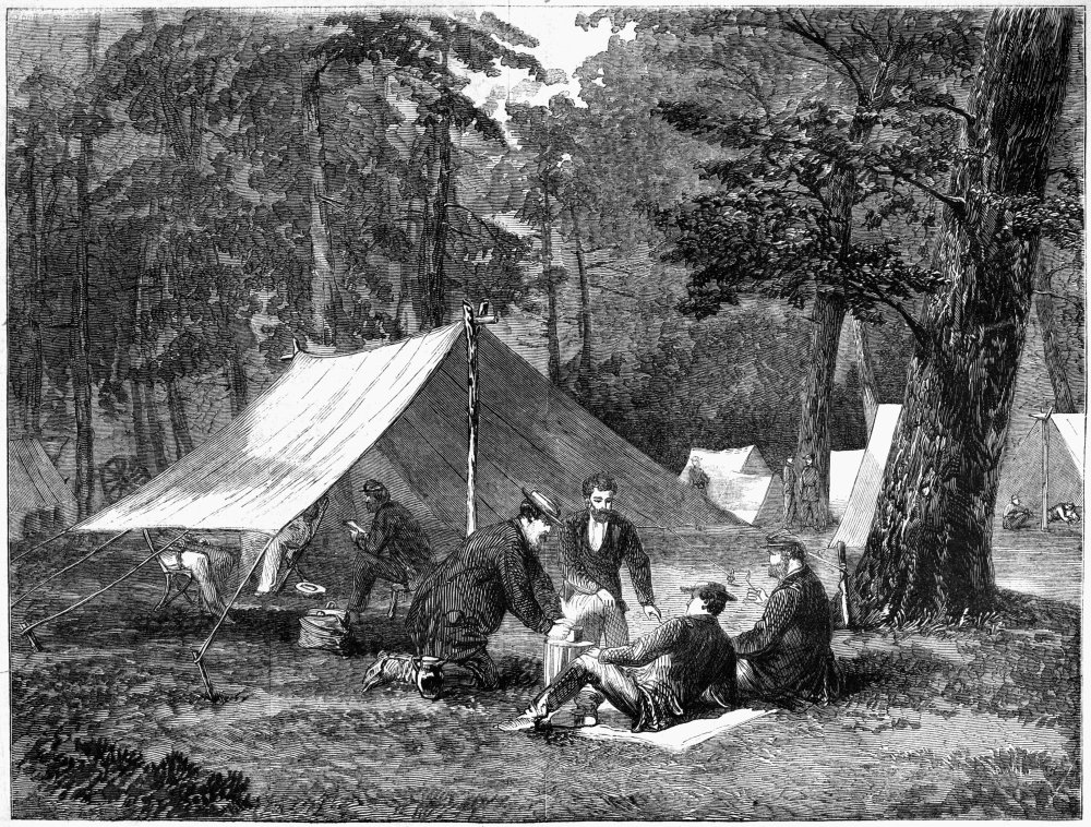 civil war wall tent Camp 1863 NThe Army Of The Potomac Größe:400MM PRO Sport Control Team Meerschweinchen Wall tents with vertical