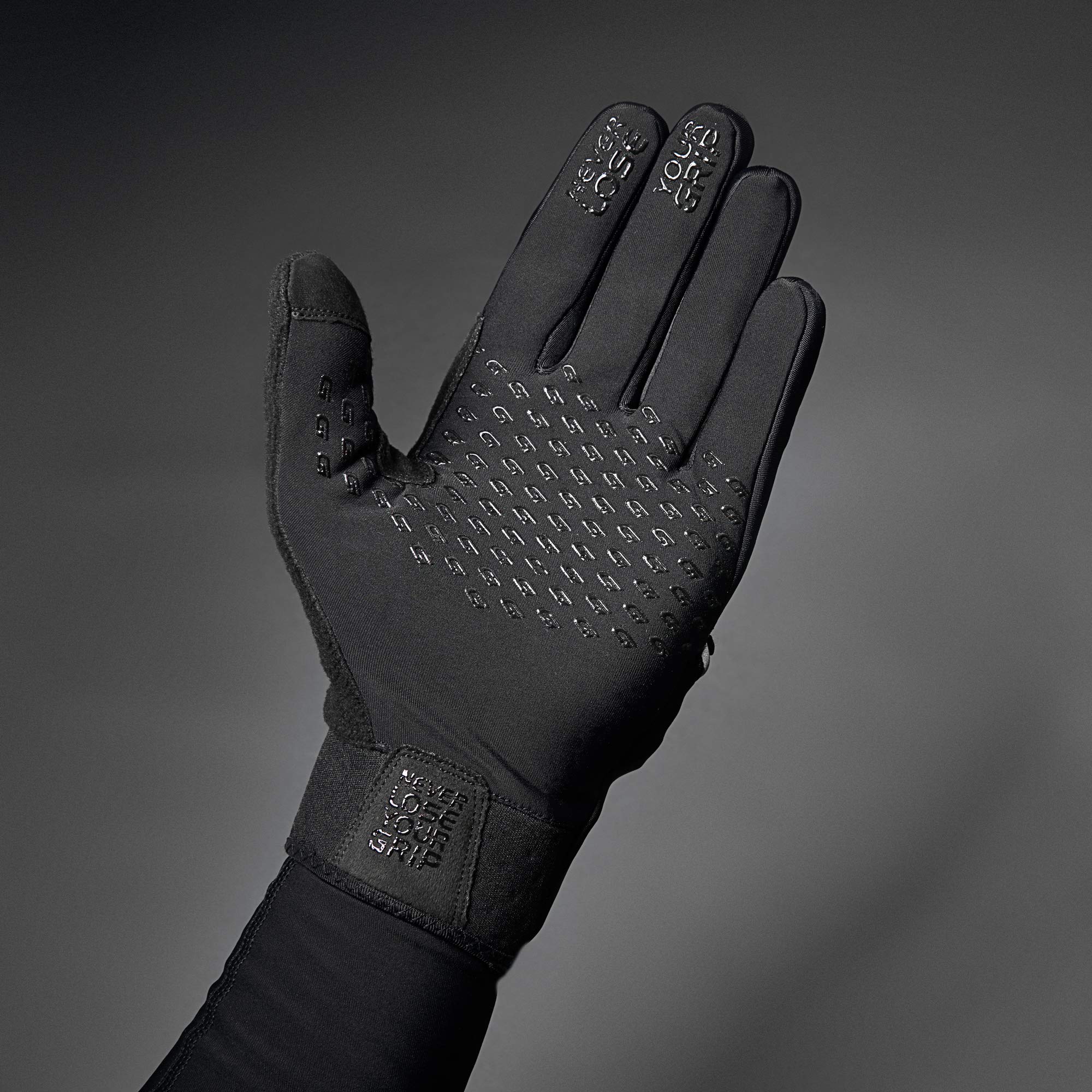 GripGrab Running Thermo Winddichte Winter Touchscreen Laufhandschuhe Vollfinger Winterhandschuhe für Joggen und Alltag