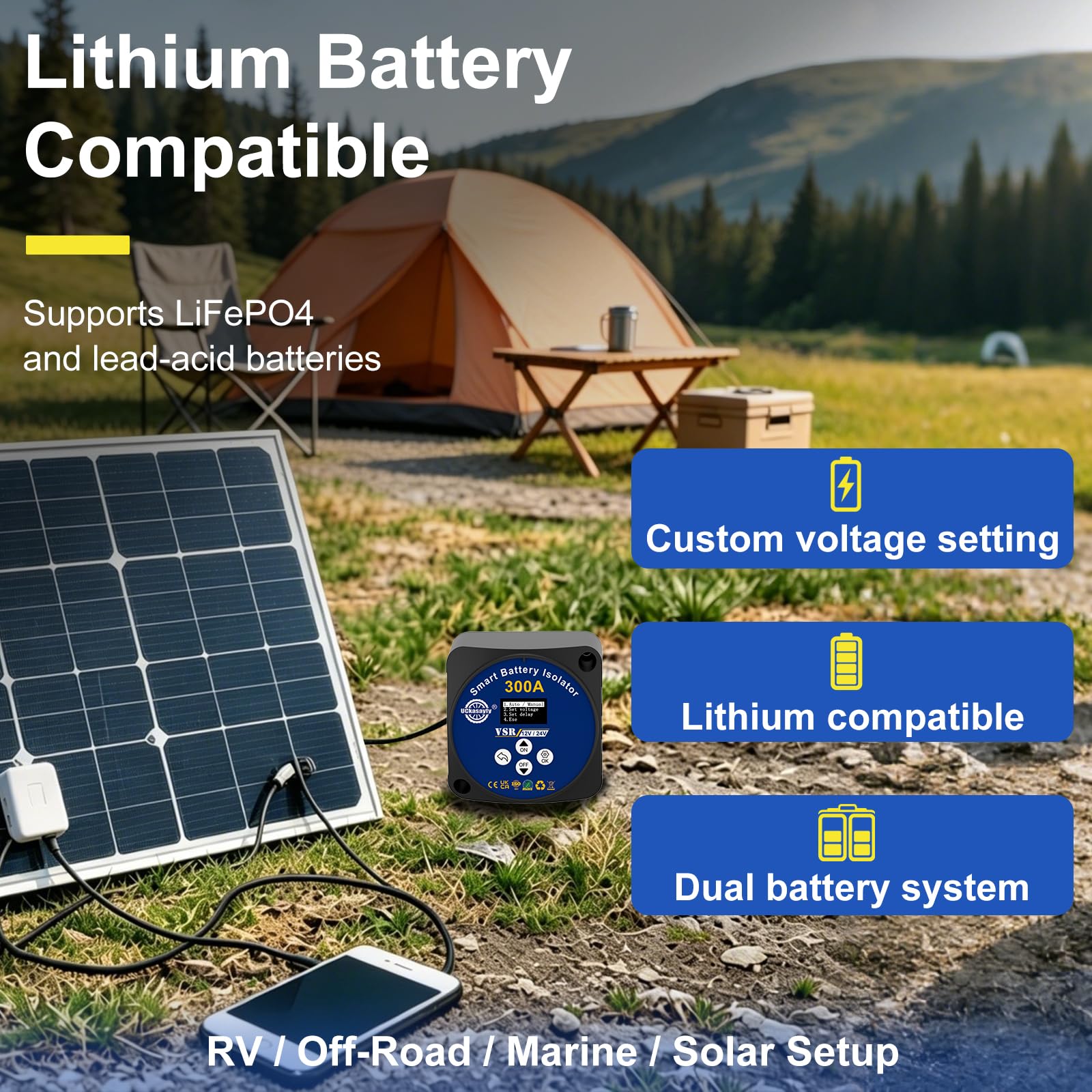 Bundle of Zweitbatterie Set & 6 Fach KFZ Sicherungshalter