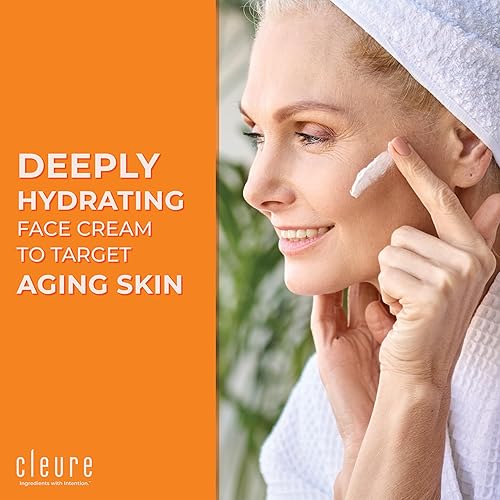 Miniatura 2 de Cleure Crema de noche antienvejecimiento con ácido hialurónico y manteca de karité para pieles sensibles, sin gluten, salicilato, parabenos ni