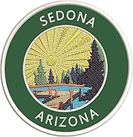 Vista 6 de Lake Dock - Sedona - Arizona - Bordado de 3.5 pulgadas para planchar o coser, parches decorativos para vacaciones, aventura, tema novedoso