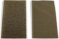 Vista 8 de Cinta de gancho y bucle de 1 pulgada de ancho, color gris oscuro, no adhesiva, 1 yarda de longitud, cinta de nailon gris, juego de sujetadores