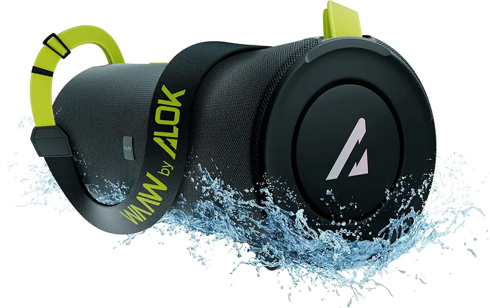 WAAW by ALOK Caixa de Som BOOM 100SB Bluetooth, IPX7 À Prova D'Água, Até 20h de Autonomia, Tecnologia TWS, 40W RMS