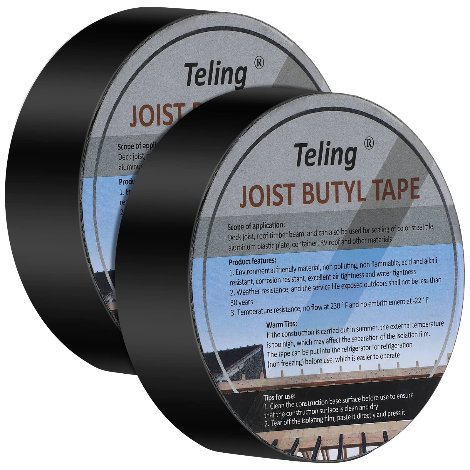 Buy Butyl Joist Tape 15/8" x 50' Flashing Tape Waterproof and Weather