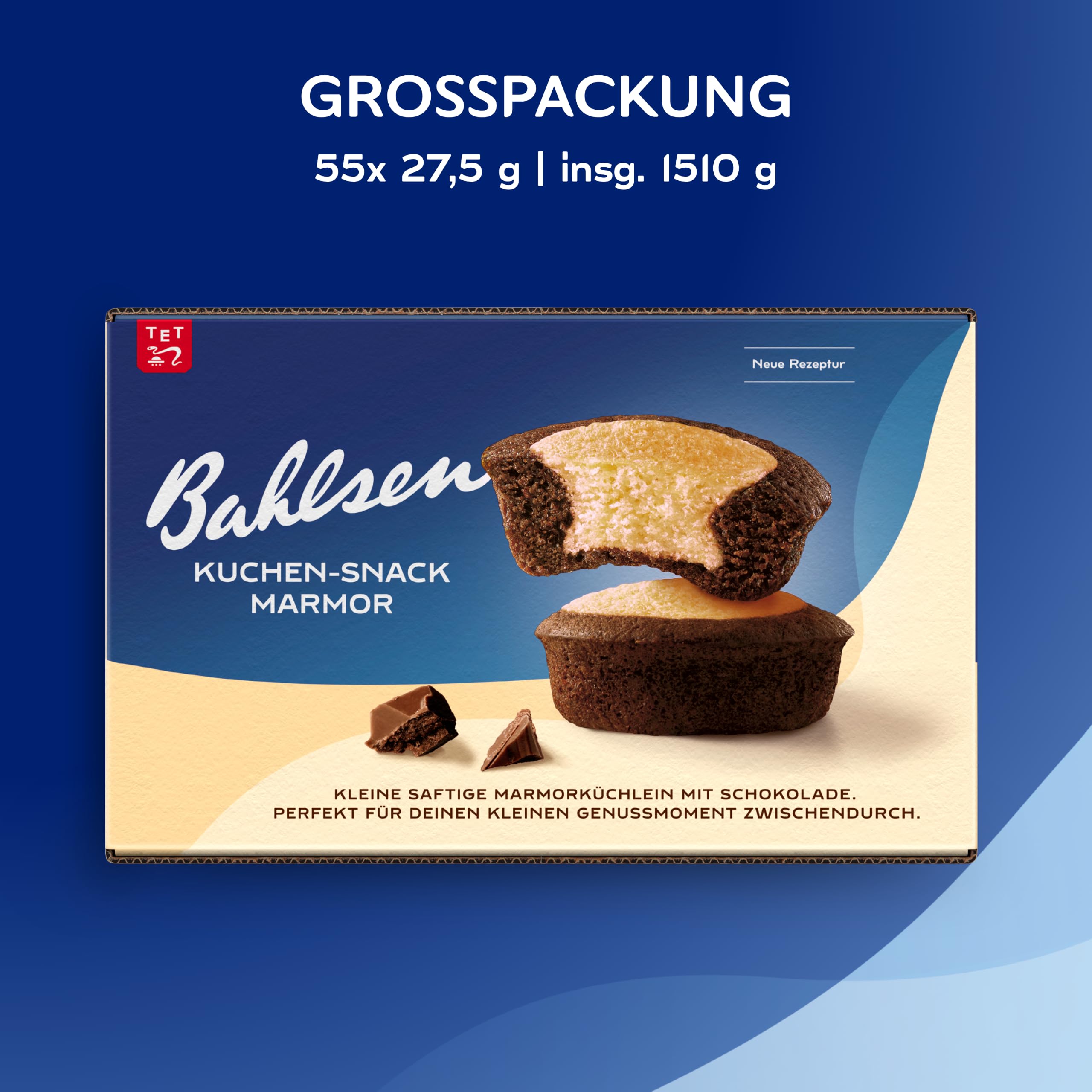 Bahlsen Kuchen-Snack Marmor - Mini-Marmorkuchen, 55x27,5g