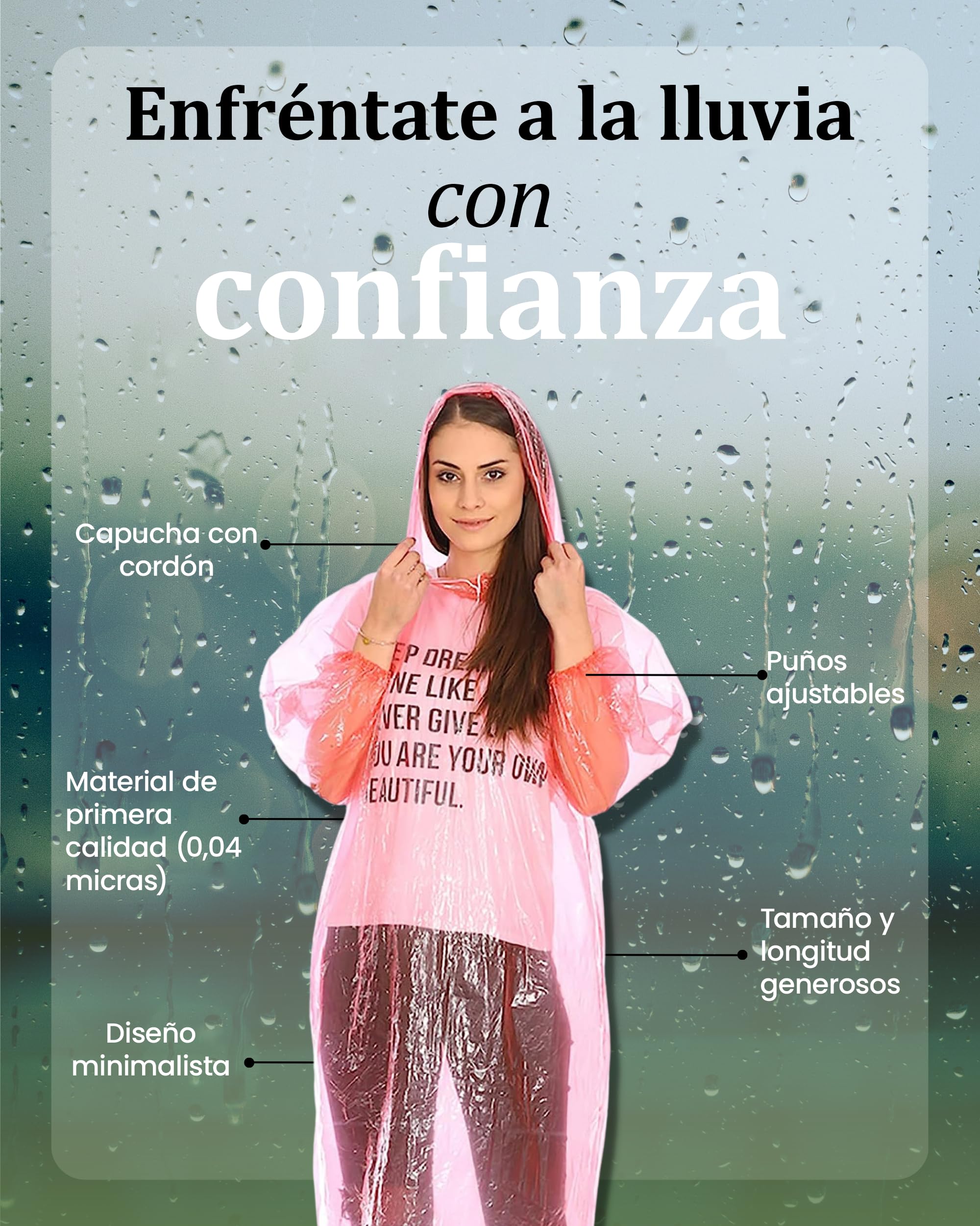 REDSTAR Waterproof Rain Ponchos Family Pack - Disposable Rain Poncho Adult Waterproof Raincoat Women and Men - Emergency Raincoat Travel and Festival Accessories - Multicolour