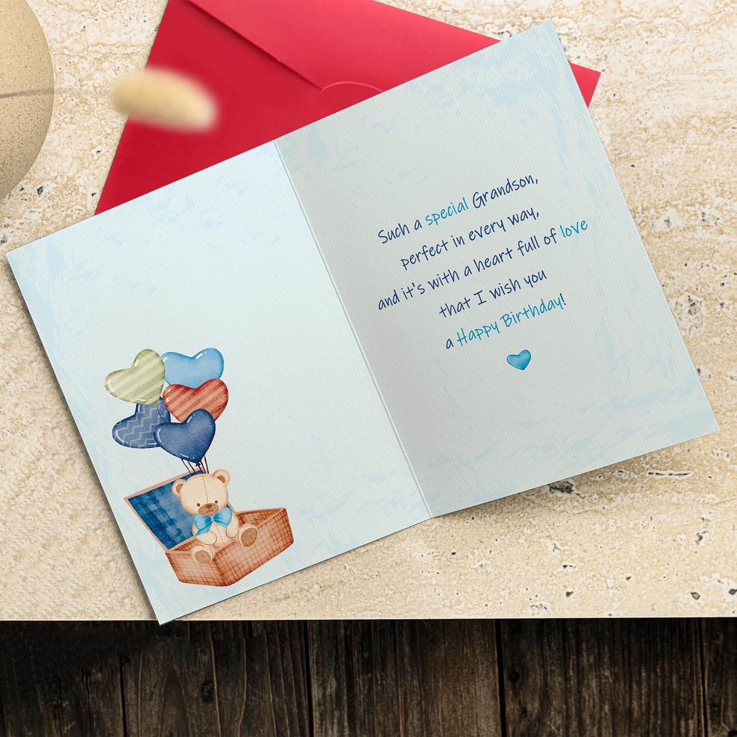 Grandson Birthday Card, Happy Birthday Cards & Gifts for Grandson from Grandma Grandpa - Image 4