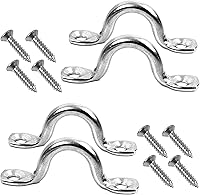 Vista 1 de KNOX Pad Eye Loops for Bimini Tops, 316 Stainless Steel, Tie Down Loop, Boat Deck Saddle, Bimini Hardware Fitting, Tie Down Anchor Point, Footman's