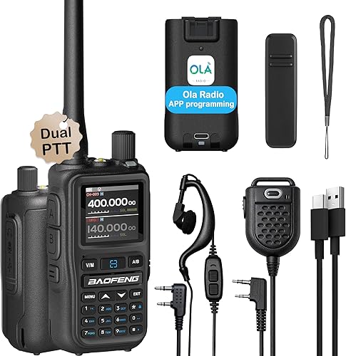 BAOFENG UV-5R Mini radio bidireccional de doble banda (5 W999CH)  Programación de aplicación Bluetooth, alerta meteorológica NOAA, carga rápida tipo disponible en Yaxa Costa Rica