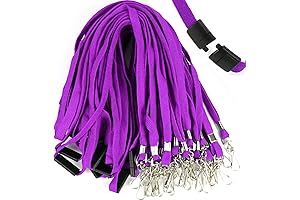 Ollain 25 Pack Breakaway Kids Lanyard with J-Hook for School