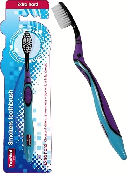 Top Med ETS Smokers Toothbrush Extra Hard Purple and Blue, Regular