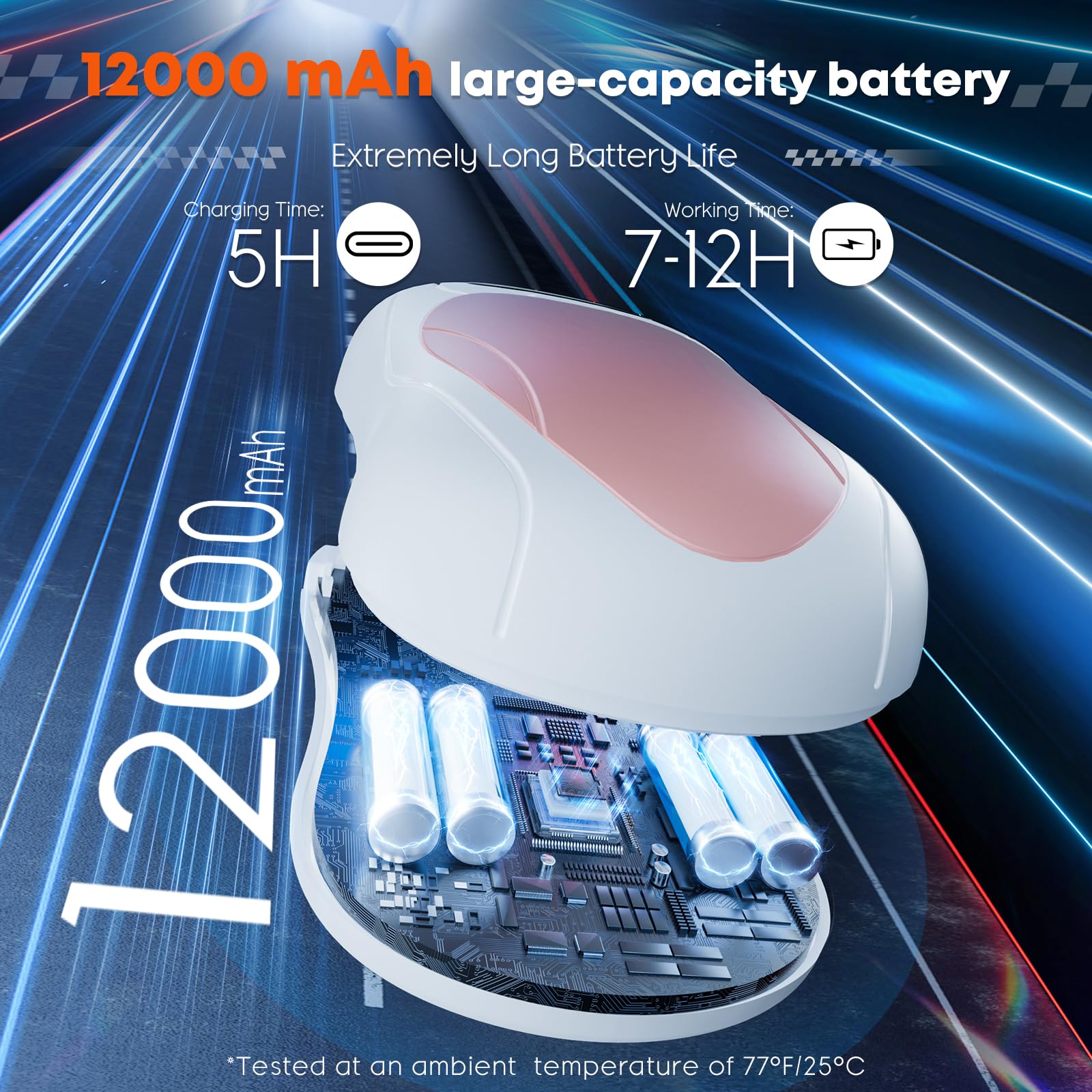 Chauffe-mains Rechargeable OUTJUT 6000 MAh – 2 Pièces Séparables, 3 Niveaux De Chaleur, 20h D'autonomie, Design Supercar