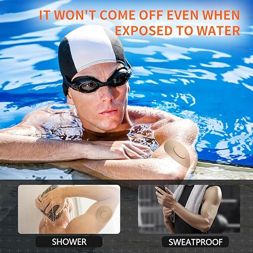 Miniatura 29 de Adhesive Patches for Freestyle Libre 1/2/3-20pcs Sensor Covers for Libre 1/2/3, Waterproof Overlay Patches, Lasts for 14 Days,Black