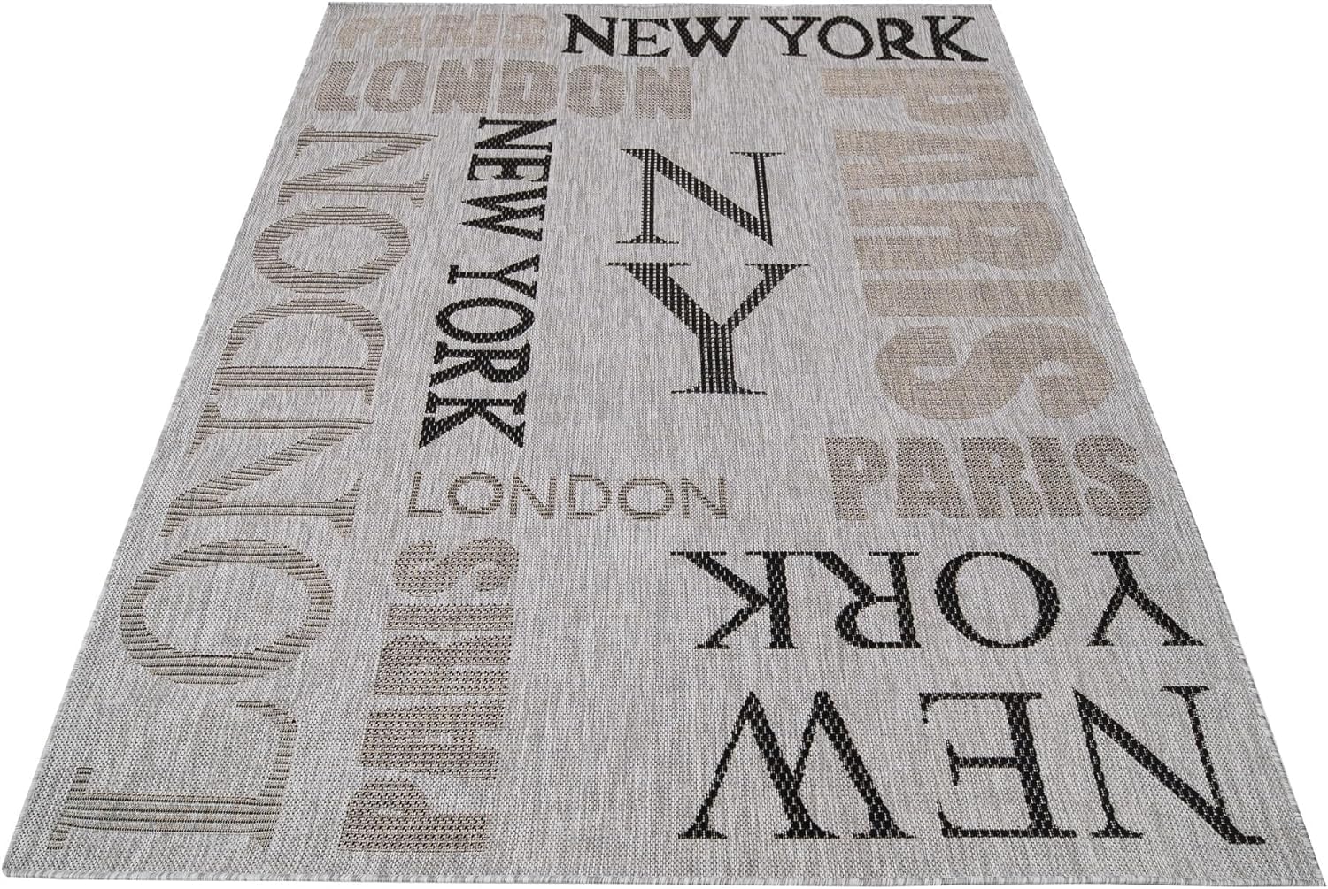 Tappeto Salotto New York Pelo Corto Tappeto Camera da Letto 3D Londra Tappeti da Soggiorno 100x150 cm Antiscivolo Lavabile per Cucina, Corridoio a2489