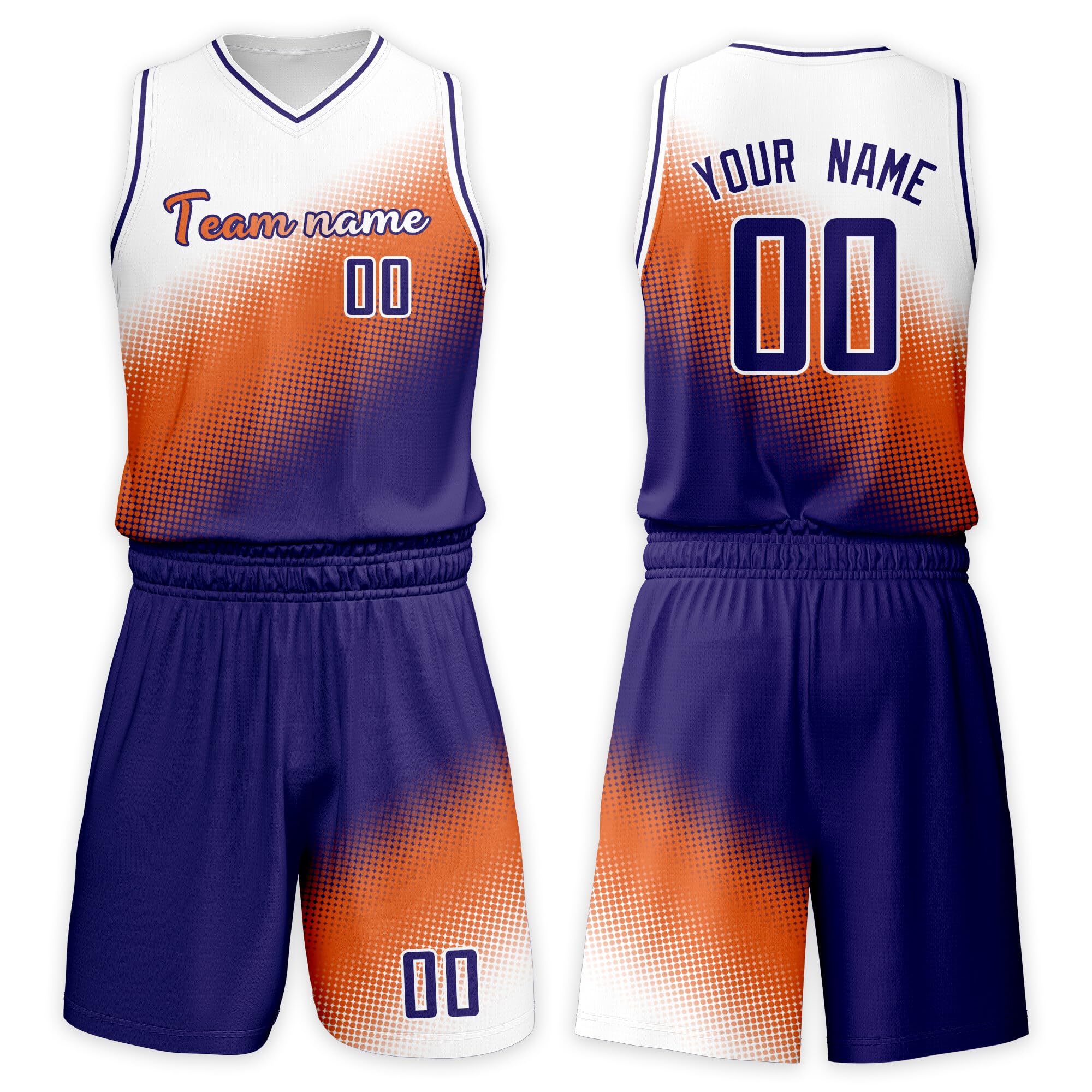 Custom Basketball Jersey Suit Men Women Youth Kids Kit Personized Name Number Jersey/Shorts Uniform Boys Girls Fans Gift