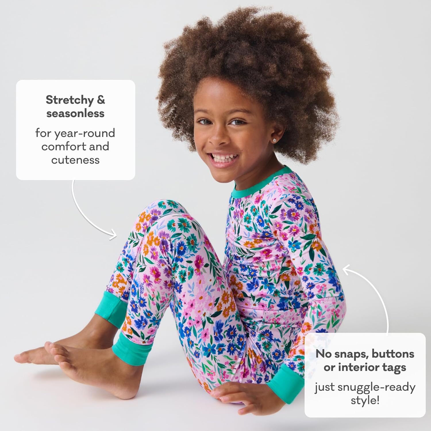 Little Sleepies Two-Piece Pajama Set for Boys & Girls, Soft Viscose from Bamboo Toddler Pajamas for Kids, Family Matching PJs - Image 6