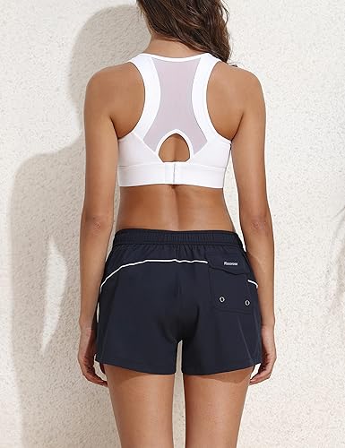 Miniatura 4 de Rocorose Pantalones cortos de natación para mujer, de secado rápido, para verano, agua, playa, traje de baño con forro de malla