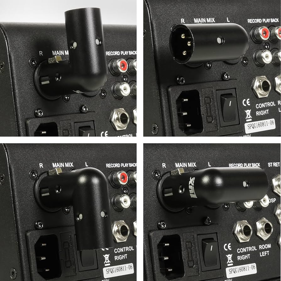 LyxPro LCS プレミアム シリーズ XLR (オス/直角メス端子) .5mマイクケーブル(ブラック) 低インピーダンス 低ノイズ 高品質プロフェッショナル仕 d2ldlup LyxPro LCS プレミアム シリーズ XLR (オス/直角メス端子) .5m