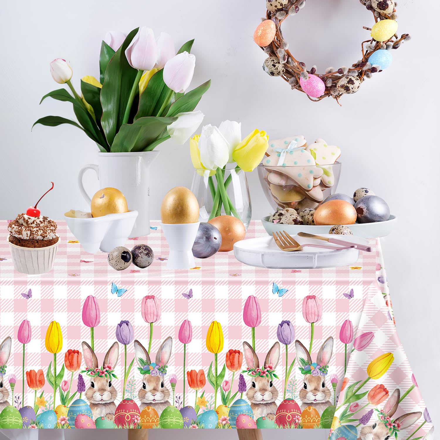 2 Tovaglie Pasquali In Plastica Usa E Getta 137x274 Cm | Verde, Impermeabili E Anti-olio | Per Feste E Picnic - 2