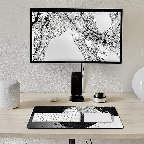 Miniatura 2 de Norse Viking Fenrir Extension - Alfombrilla de mouse para juegos, alfombrilla antideslizante portátil para teclado y mouse, bordes cosidos, base de