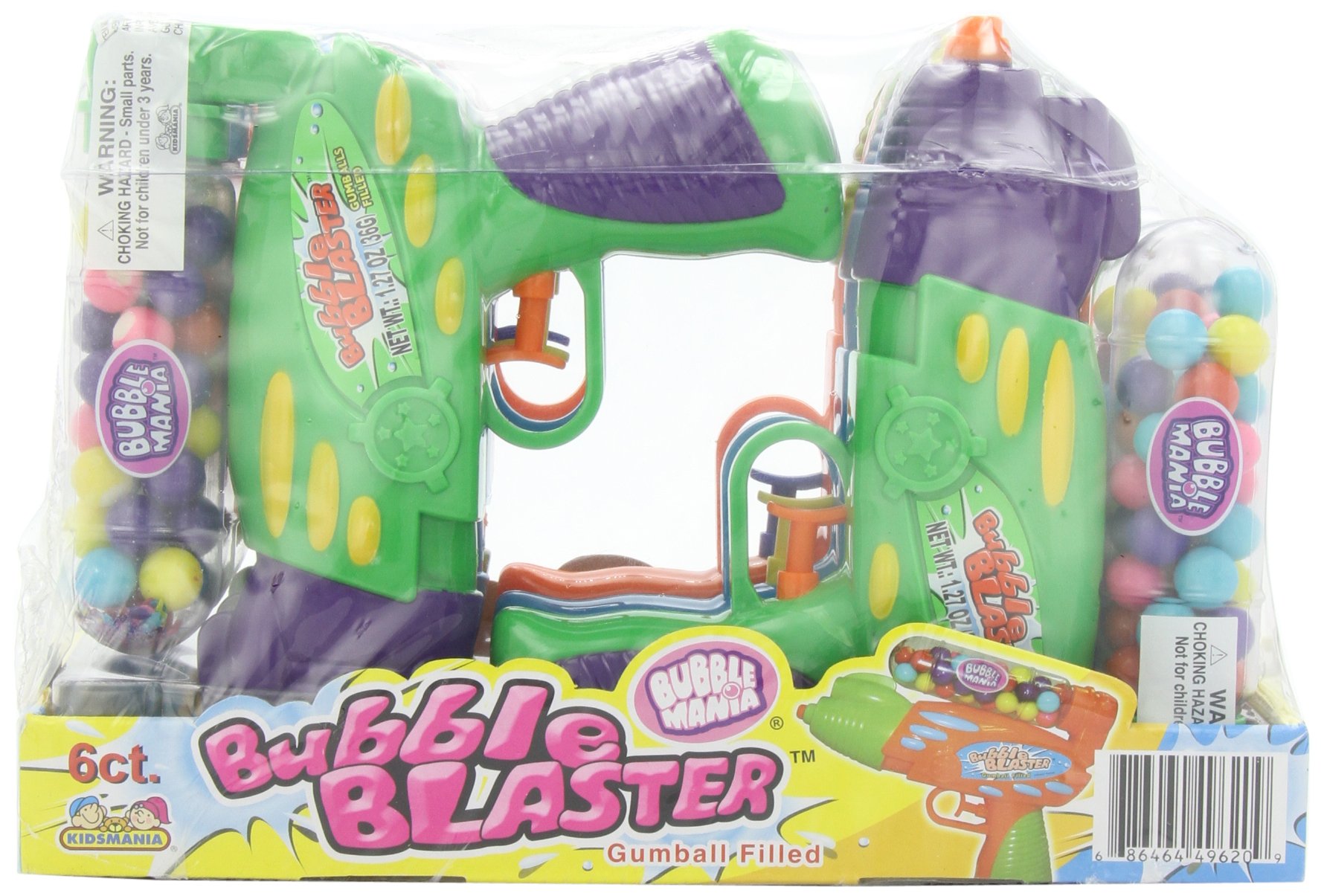 Amazon.com : Kidsmania Bubble Blaster Gumball Filled Squirt Gun