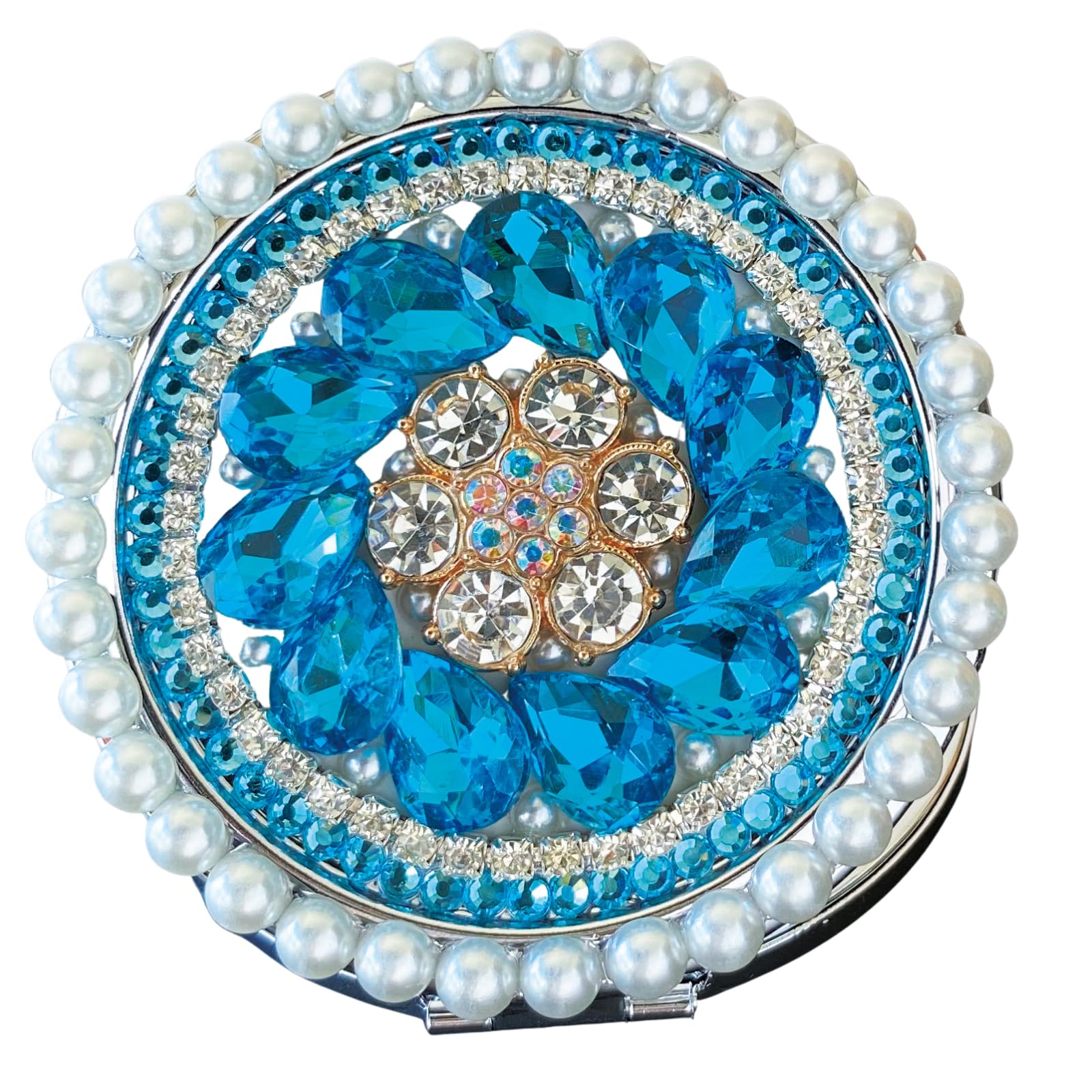 Amazon.co.jp: 【拡大鏡付】楽屋ミラー コンパクトミラー ゴージャス