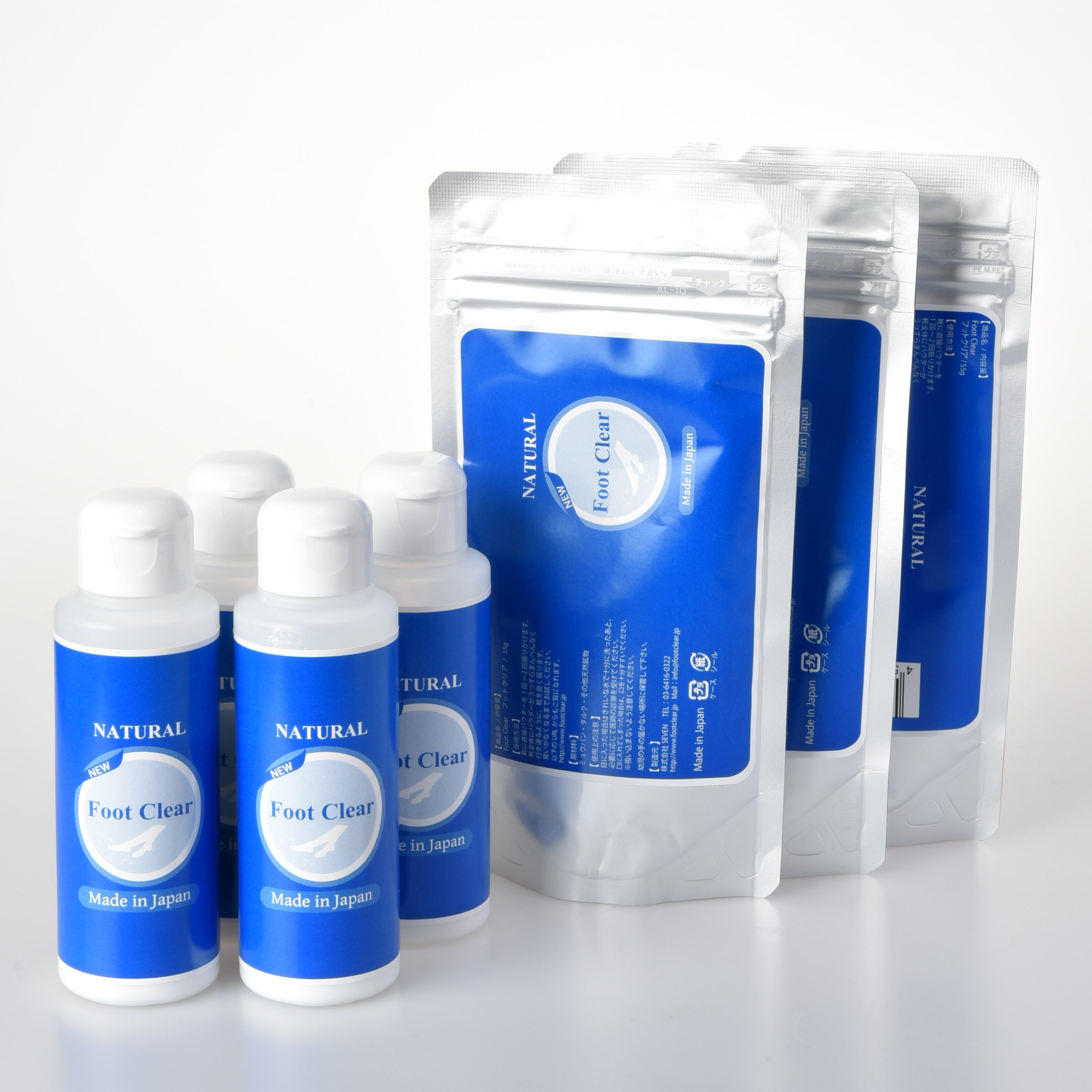 Foot Clear フットケアパウダー 110g 日本製 5個セット フットクリア