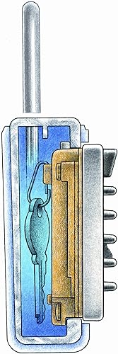 Miniatura 2 de Kidde AccessPoint 00 KeySafe Estuche para llaves portable con botones con combinación (espacio para 3 llaves), 001404