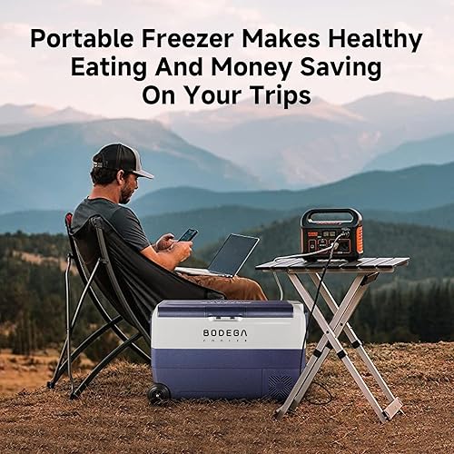 Miniatura 5 de BODEGA Refrigerador portátil de 12 voltios refrigerador para el coche de doble zona y control por aplicación de 53cuartos de galón 50L temperatura