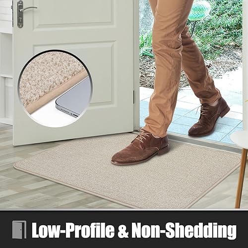 Miniatura 6 de TREETONE Dirt Trapper - Tapete para puerta delantera y trasera, resistente a las manchas y a la decoloración, antideslizante, de perfil bajo,