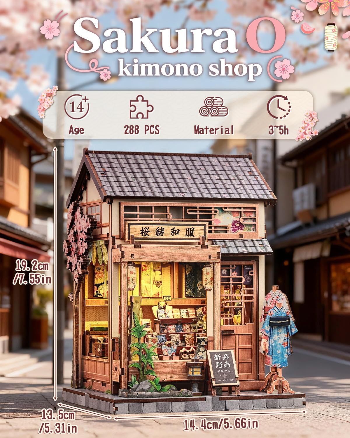 CUTEBEE Book Nook Kit for Adults Teens, DIY Japanese Style Miniature Dollhouse, 3D Puzzle Educational Toy, Bookshelf Home Decor & Creative Birthday for Family Friends