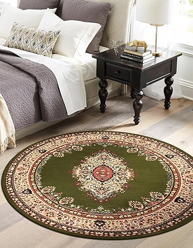 Vista 859 de Unique Loom Reza Collection- Alfombra, Polipropileno, Marrón Marrón/ marfil