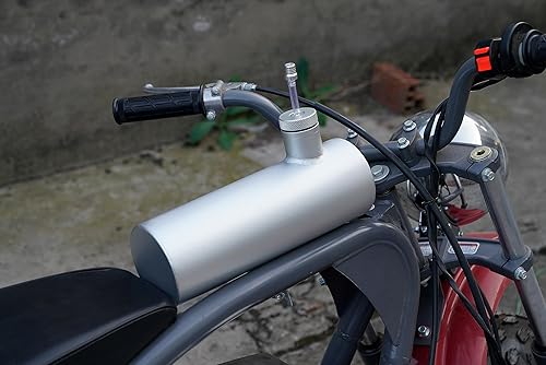Miniatura 6 de Cilindro de tanque de combustible de aluminio para minicicleta, 4 x 12 pulgadas, para Coleman Baja Montser Mega moto Predator Hemi non 212, Massimo