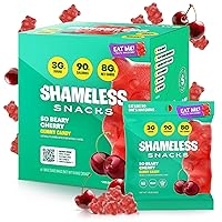 Vista 19 de Shameless Snacks – Snacks saludables bajos en calorías, gomitas keto bajas en carbohidratos (caramelos sin gluten) – Paquete de 6 Green Apple Blast